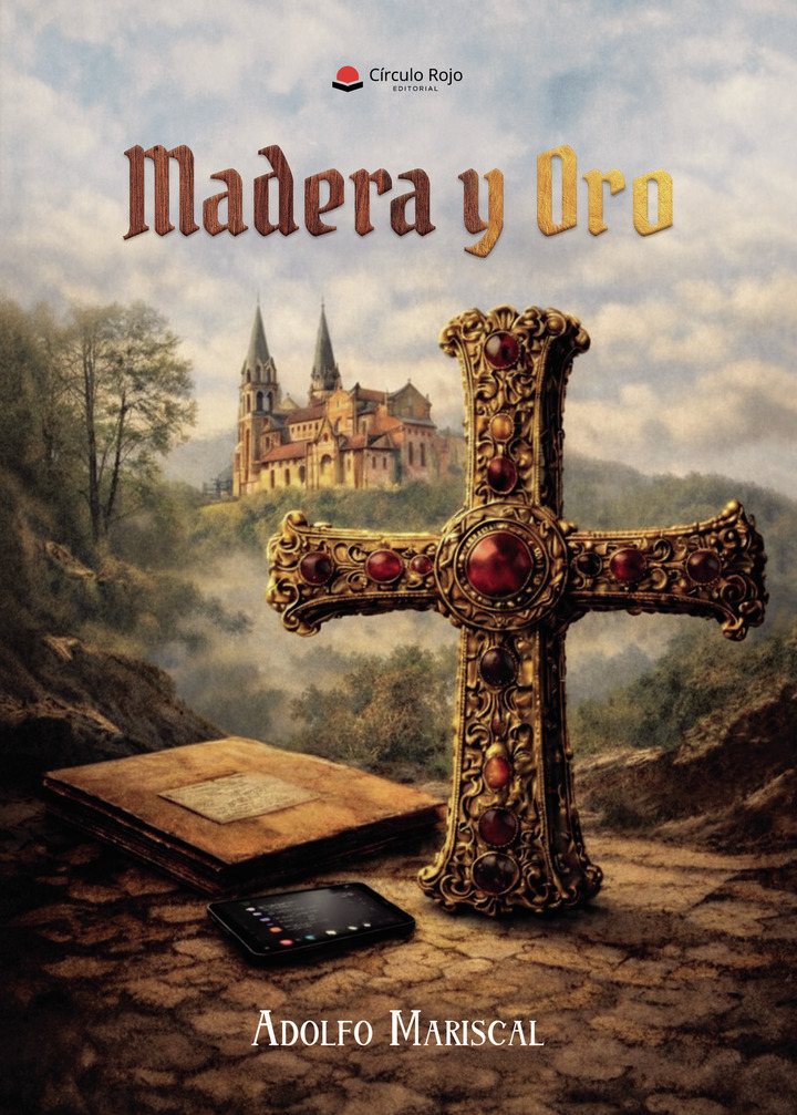 Portada real de Madera y Oro, de Adolfo Mariscal, publicada por Círculo Rojo.